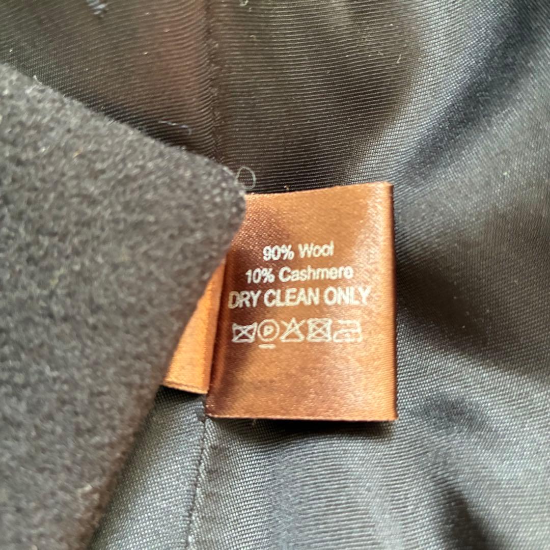 マッキントッシュ チェスターコート ウール カシミヤ混 白タグ38 M ブラック