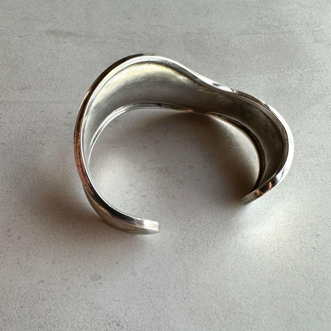 ヴィンテージ！Silver Wavy Cuff ブレスレット