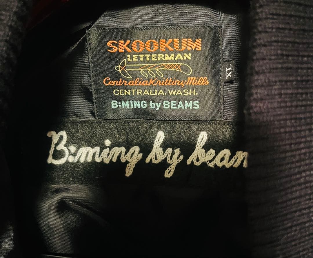 ♾*️様 【SKOOKUM x BEAMS】別注 レザー コンビスタジャン