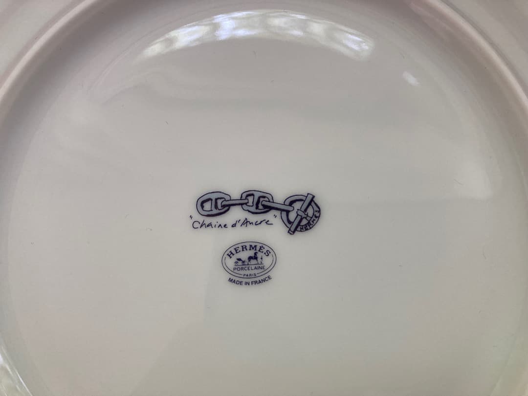 エルメス HERMES シェーヌダンクル プレート 2枚セット 22.5cm
