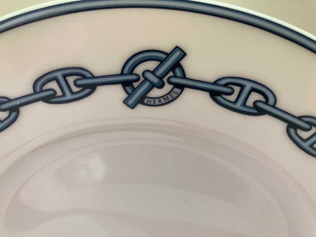 エルメス HERMES シェーヌダンクル プレート 2枚セット 22.5cm