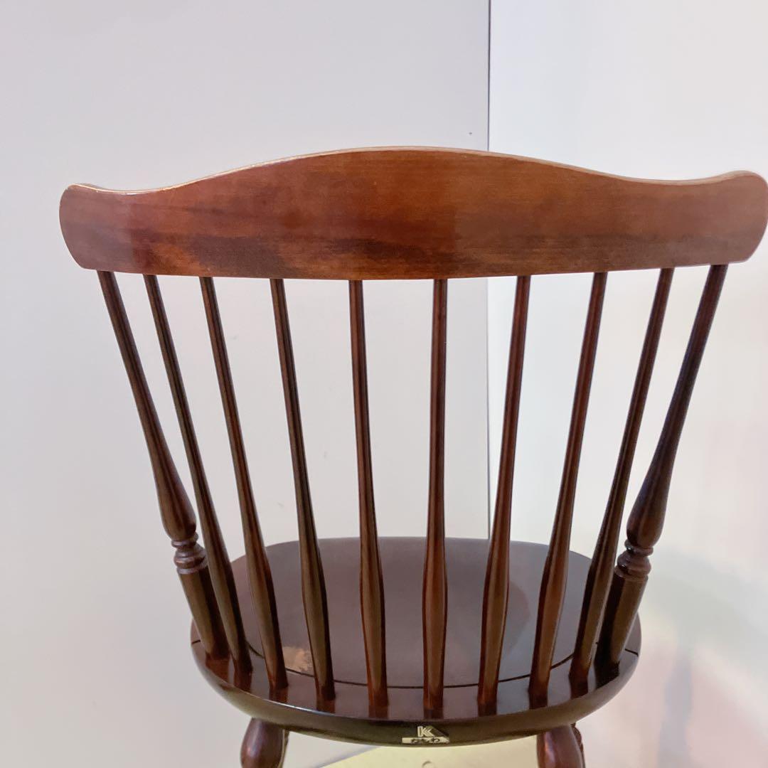 KASHIWA 柏木工　ウィンザーチェア　1脚　ダイニングチェア　木製チェア　①