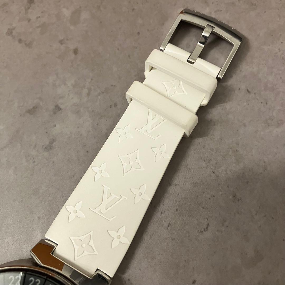 Louis Vuitton タンブールホライゾンV1 バンド ベルト ホワイト