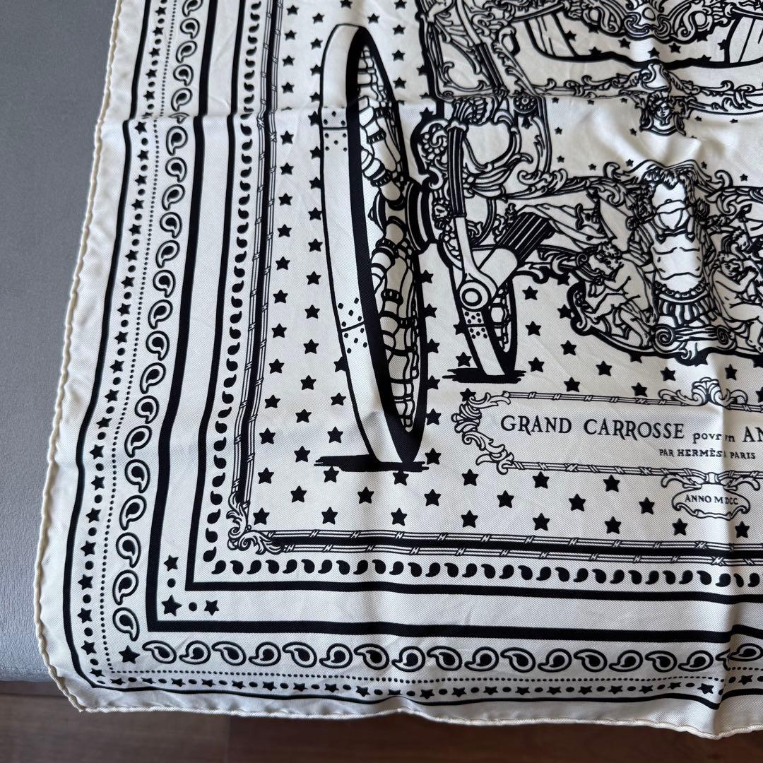 エルメス カレ 55 スカーフ グランキャロス シルク バンダナ