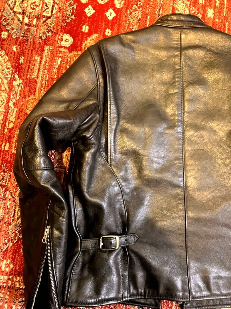 vanson 42 シルバーカスタム レザー シングルライダース キルティング