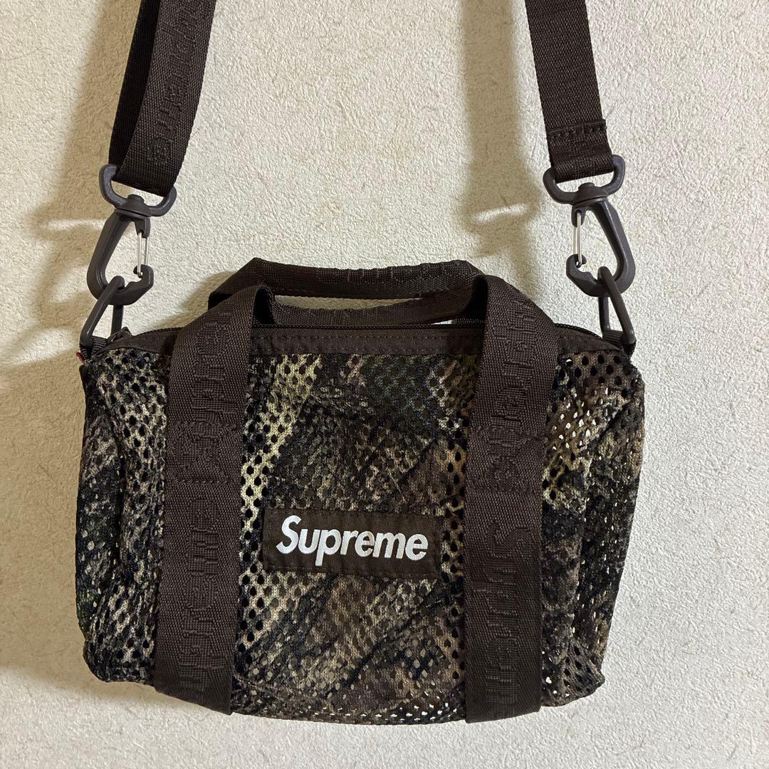 Supreme メッシュショルダーバッグ ブラウン
