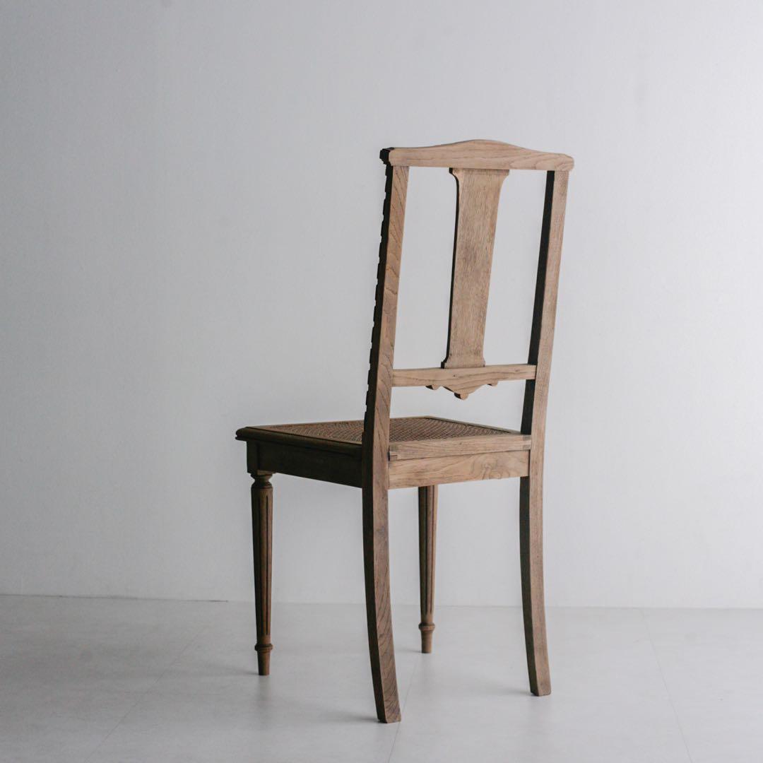 フランスアンティークチェア　ブロカント　無垢材　古家具　古道具　アンティーク家具