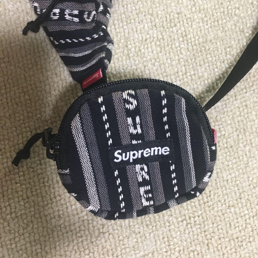 2点セットSupreme Woven Stripe Waist Bag