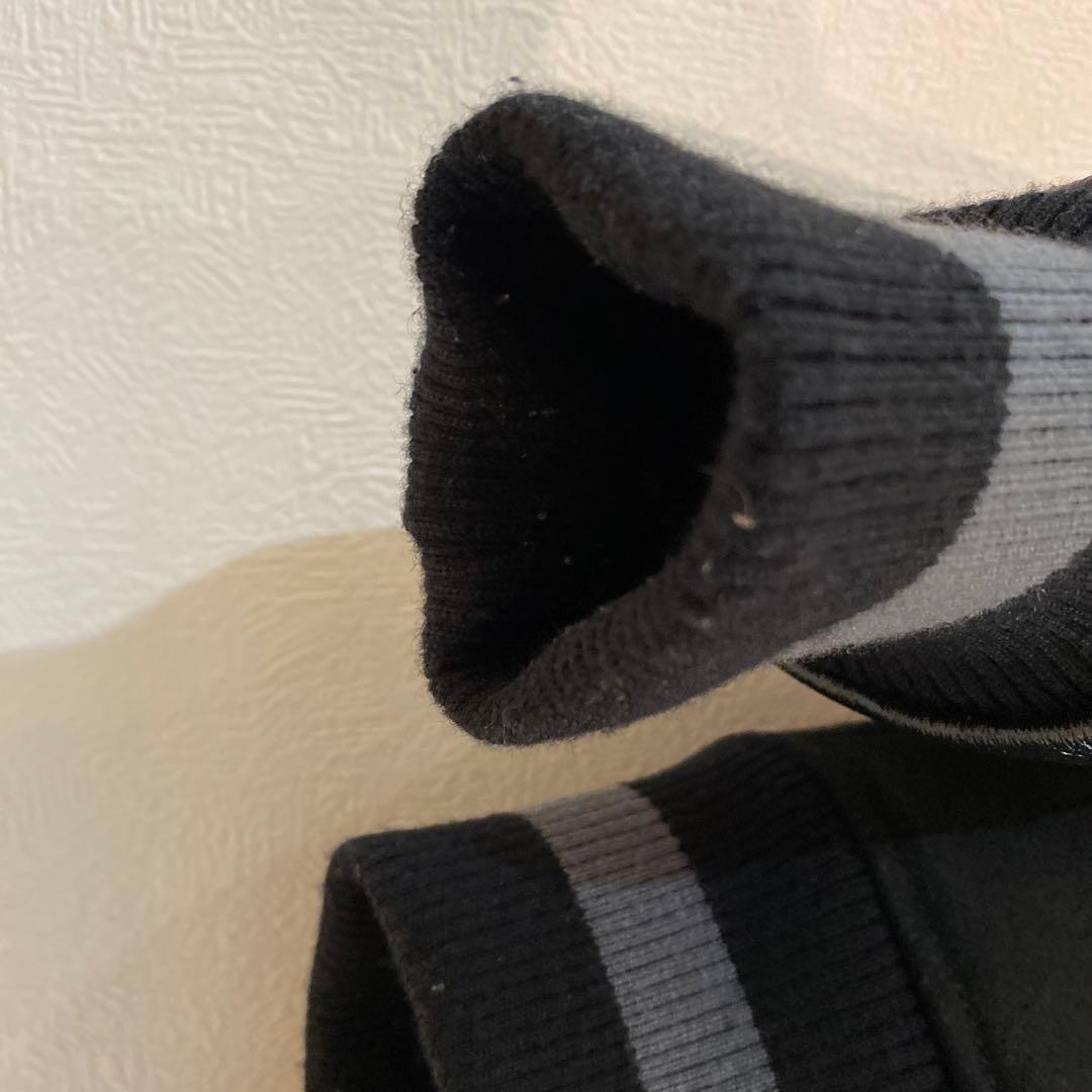 【本革】SANTSTIC スタジャン ブラック レザー　牛革