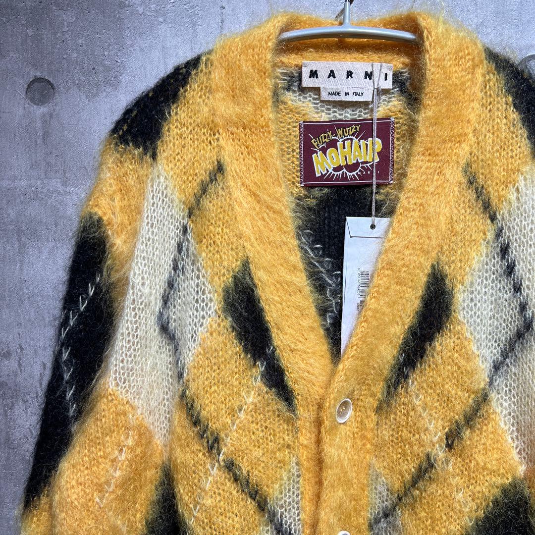 【タグ付き】マルニMARNI モヘヤ　モヘアカーディガン　タグ付き　L〜X L