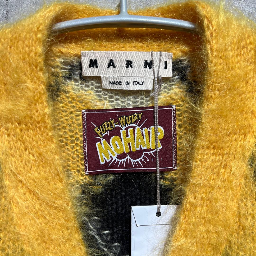 【タグ付き】マルニMARNI モヘヤ　モヘアカーディガン　タグ付き　L〜X L
