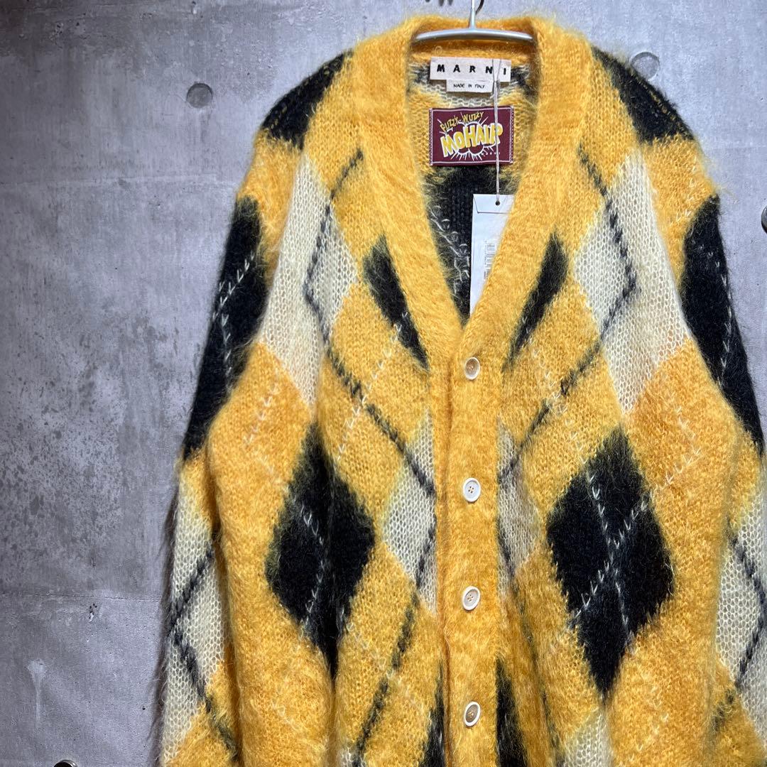 【タグ付き】マルニMARNI モヘヤ　モヘアカーディガン　タグ付き　L〜X L