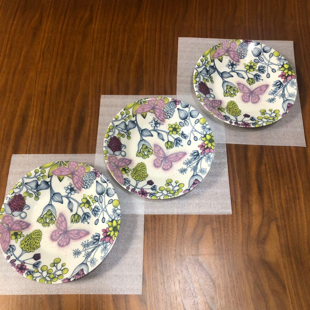 ARABIA ルノ バタフライ プレート16.5cm✖️3