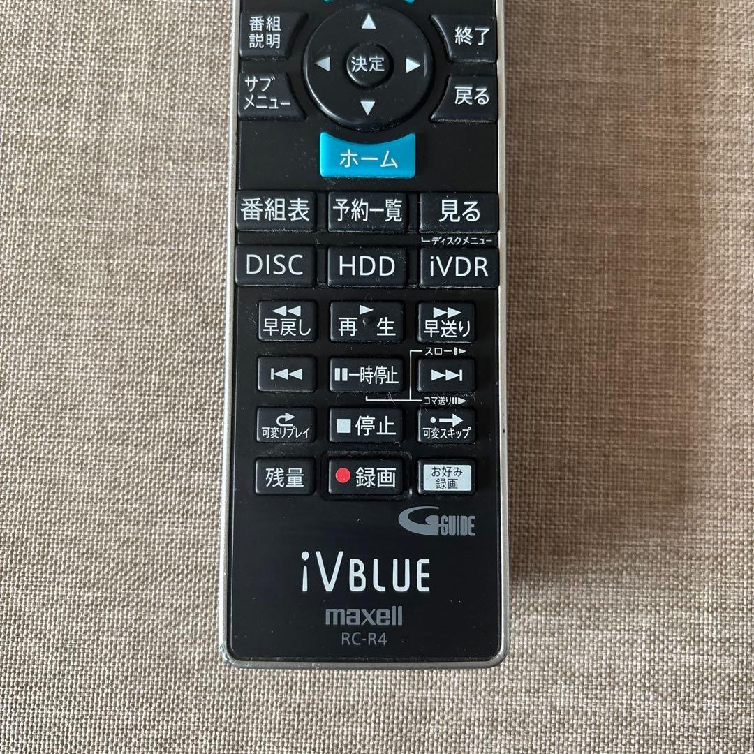 maxell ブルーレイ／iVDRレコーダー　リモコン　RC-R4