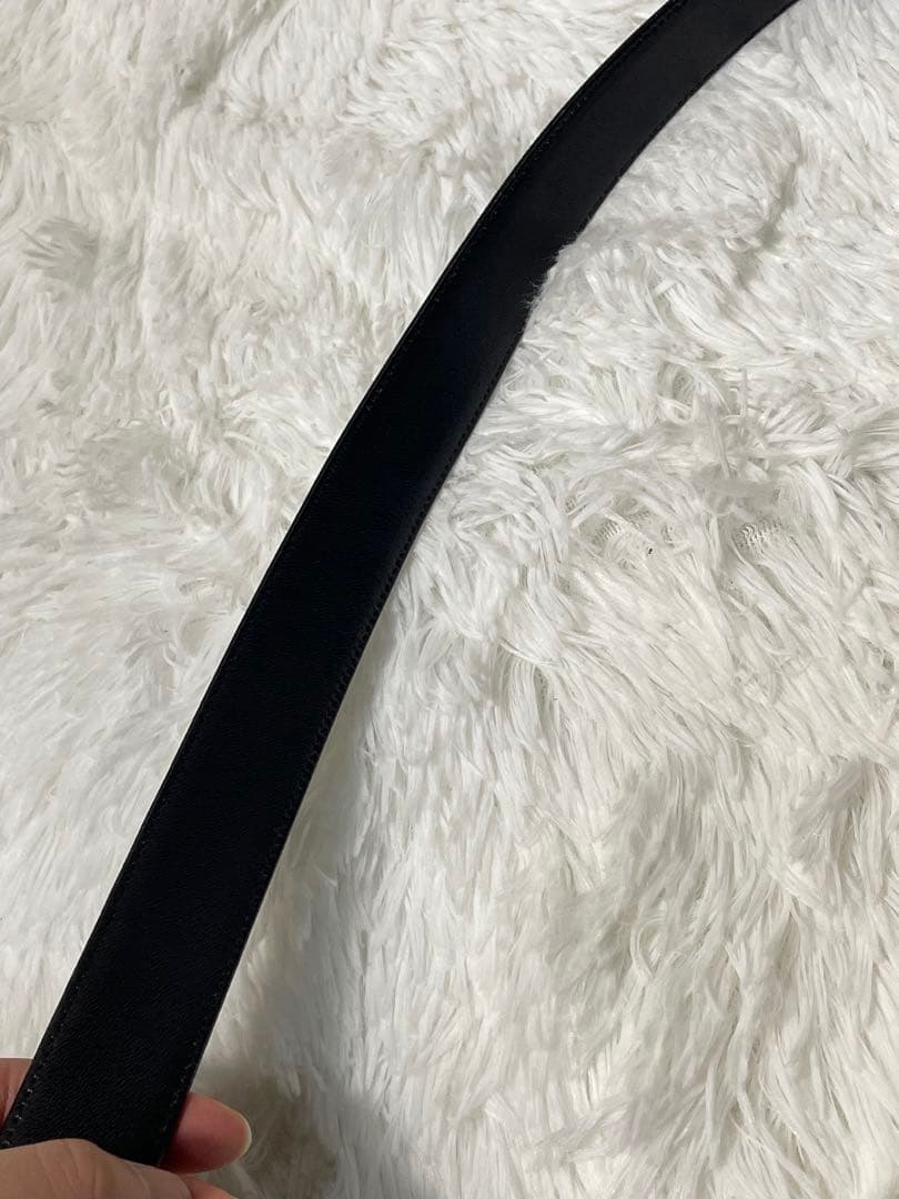 美品　Christian Dior ディオール　レザーベルト　本革 ブラック