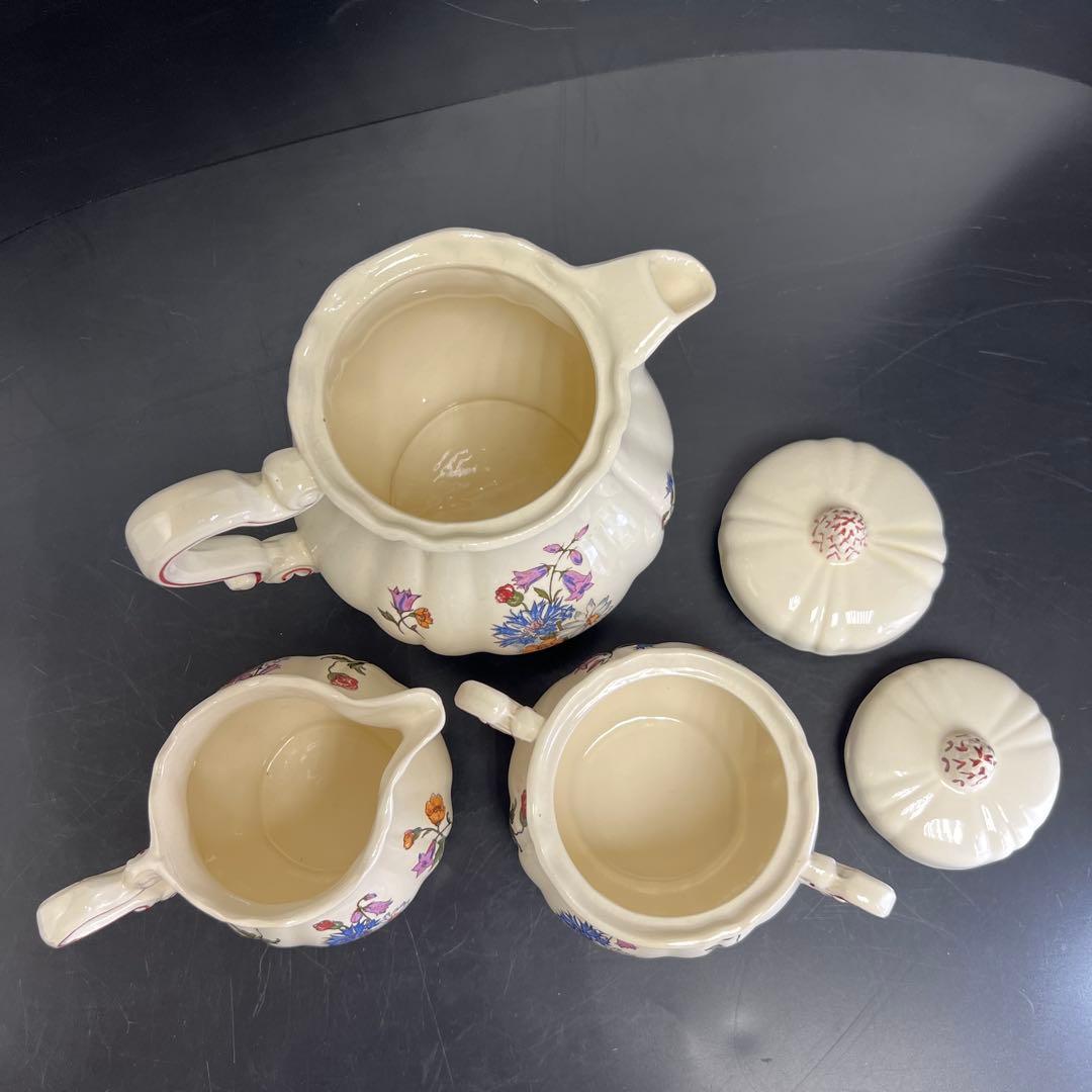 超レア フランスアンティークサングミンヌ ティーセット 東Y7-1016③