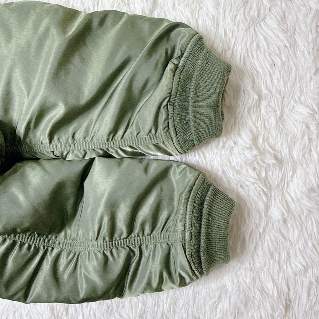 ✨美品✨ アルファ MA-1 フライトジャケット 緑 L 中綿 y2k 短丈