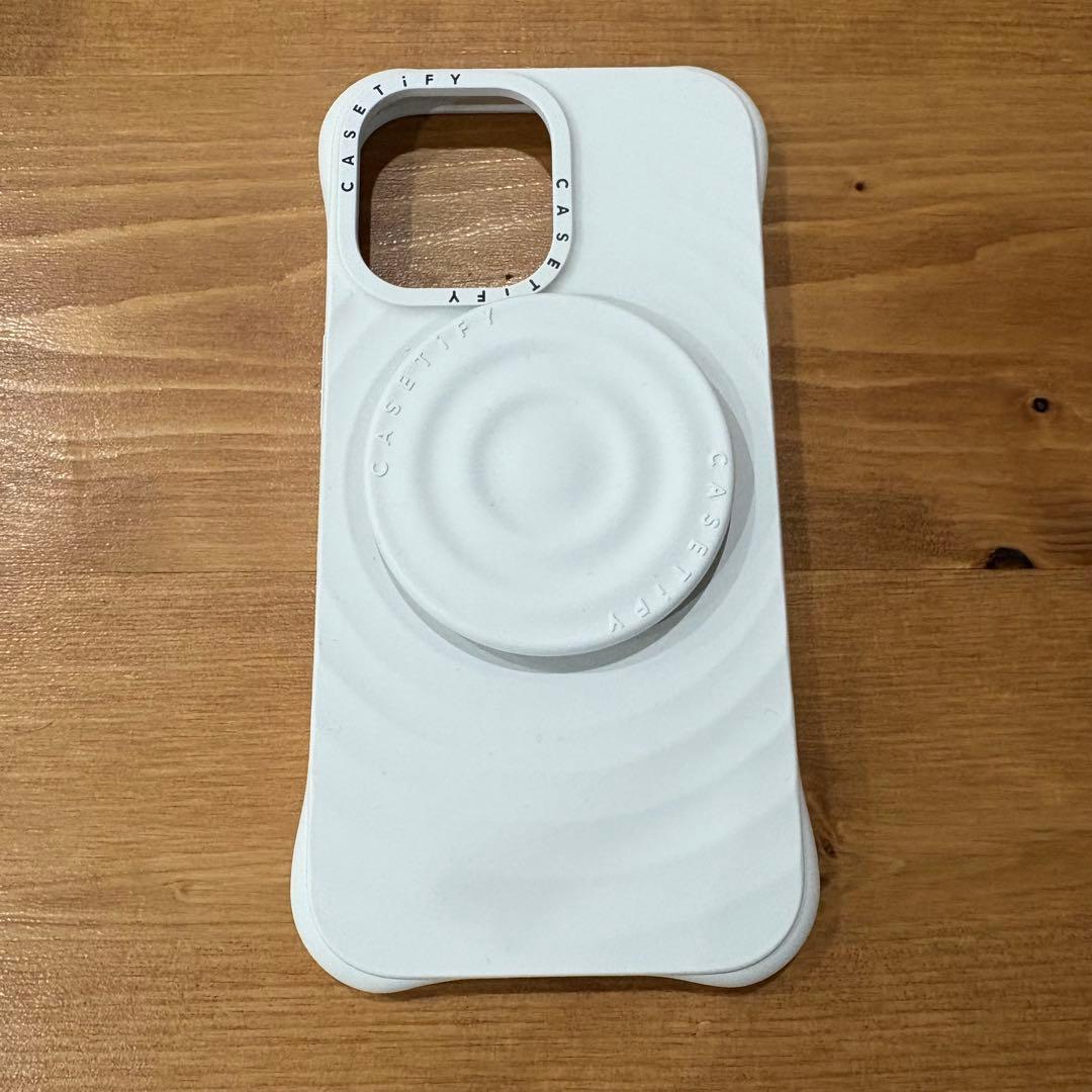 CASETiFY ウェーブ シリコン iPhone16ケース　グリップスタンド付