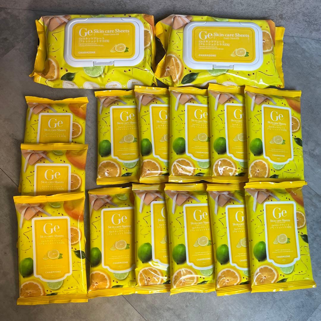 新品！Ge チャームゾーン スキンケアシート フレッシュシトラスEX 250