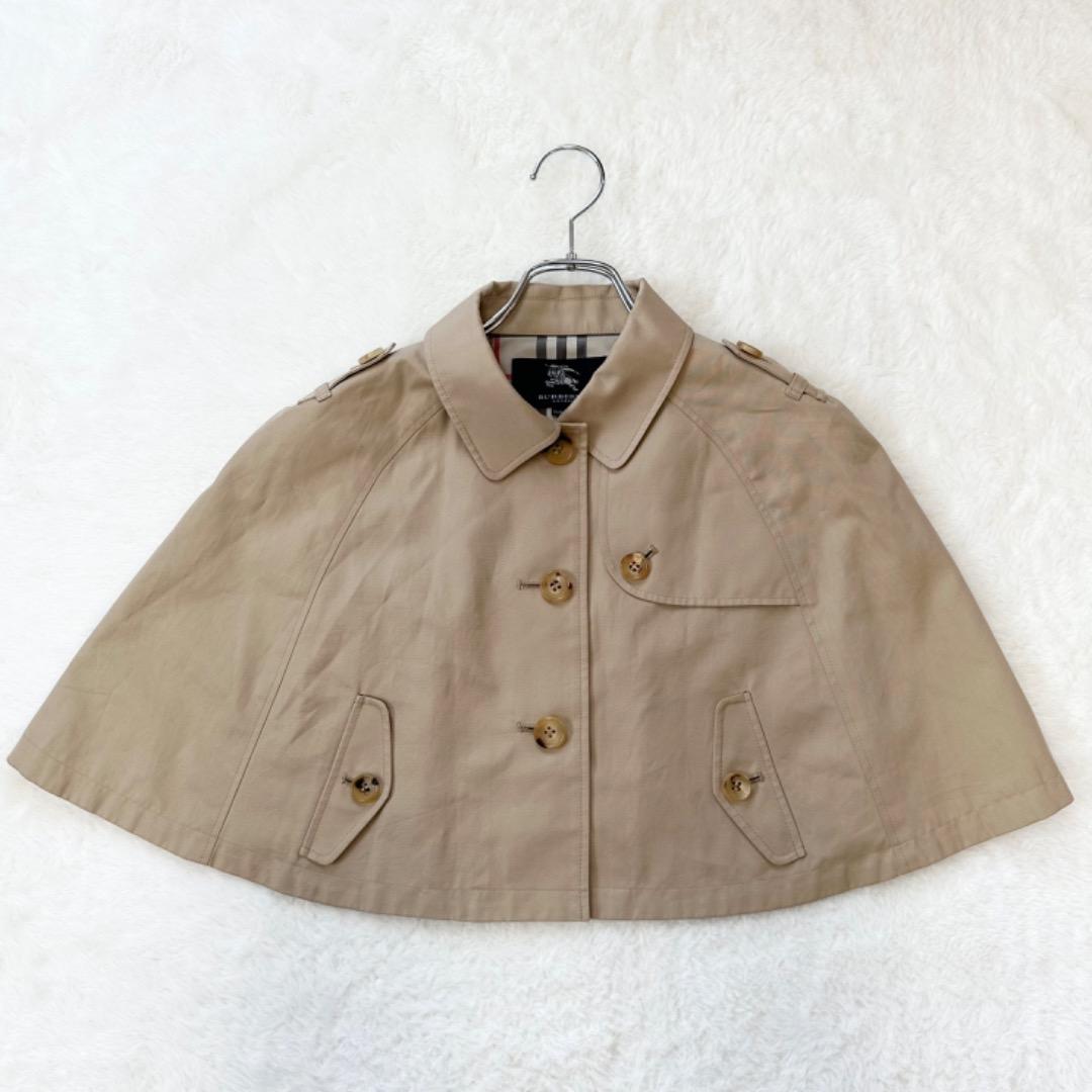 美品✨バーバリーロンドン ケープ ポンチョ ノバチェック トレンチ