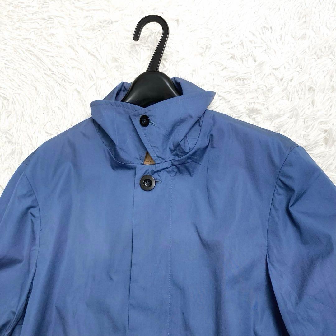 【訳あり未使用品】PRIVATE WHITE V.C. ステンカラーコート 青