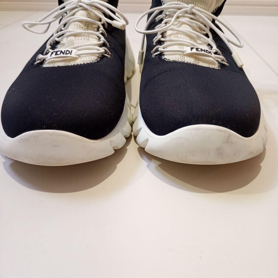 希少・美品】FENDI ローカットスニーカー 7E1307 ズッカ バイカラー