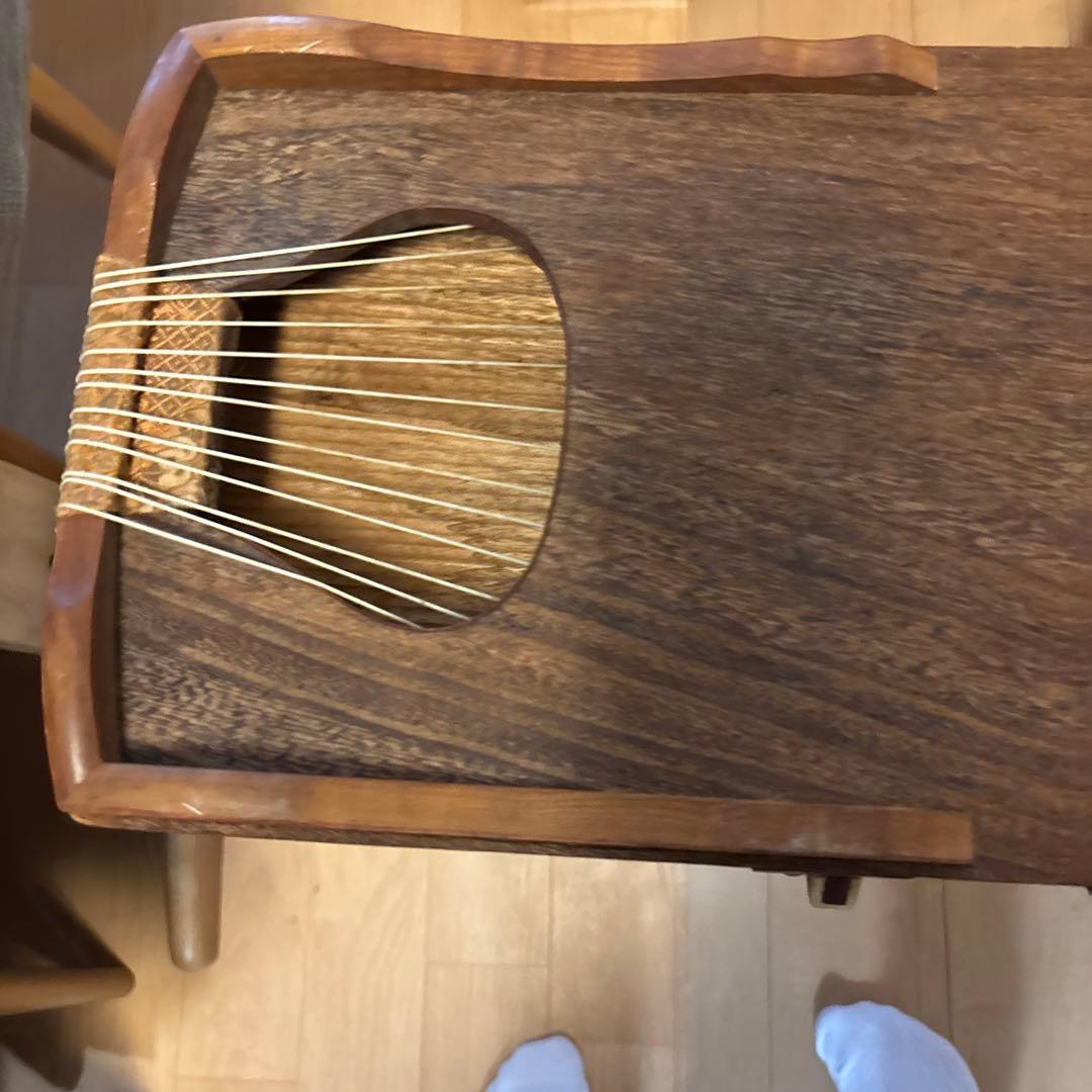 琴 お琴 箏 すだれ彫り 和楽器 13弦 花柄装飾 並甲 くり甲 f721の通販