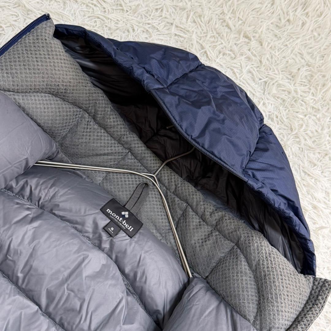 16805✨モンベル パーマフロストダウンパーカ ドローコード S ネイビー