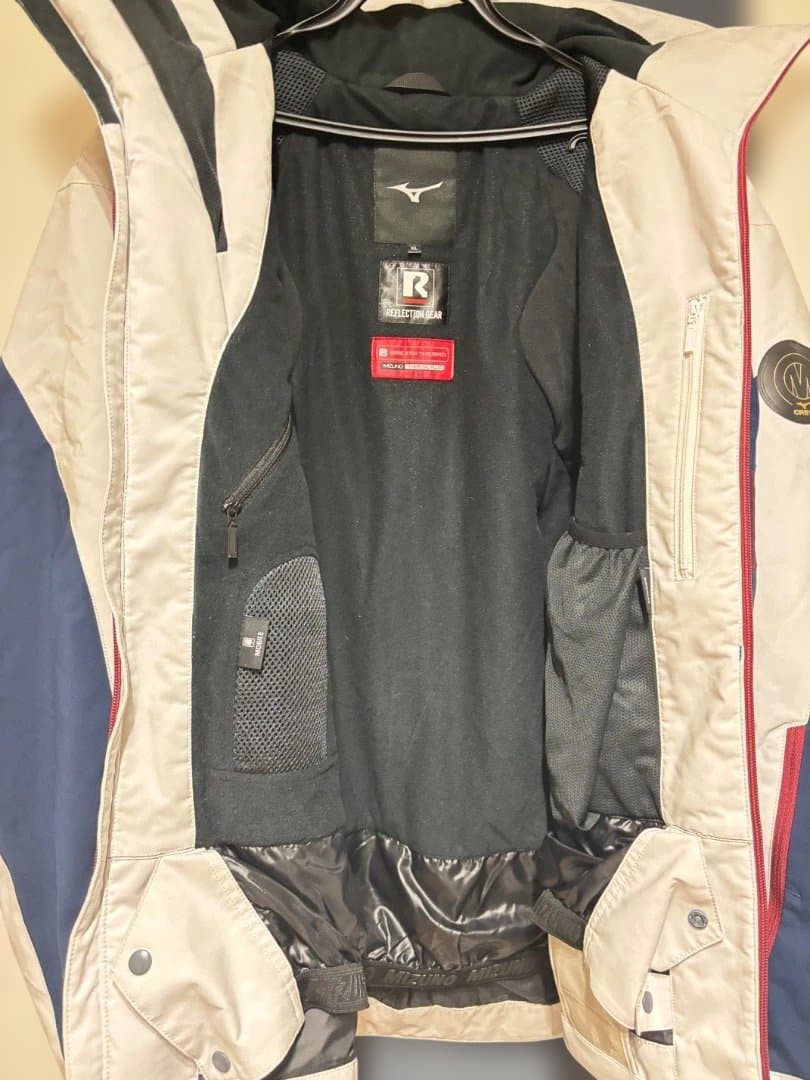 Mizuno スキーウェア ホワイト/ネイビー/バーガンディ