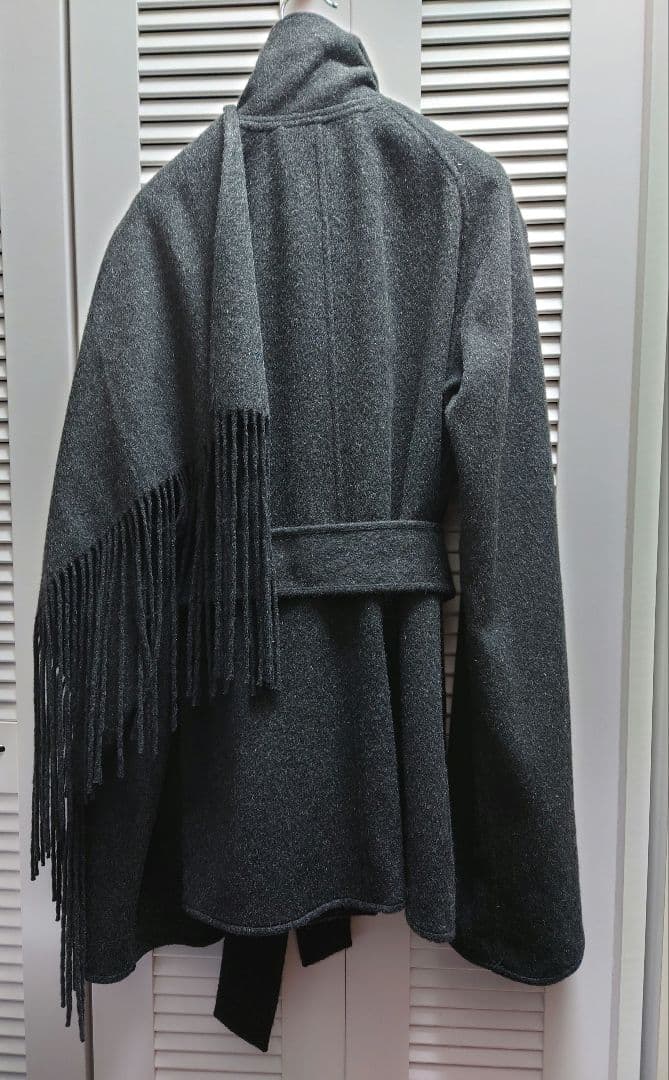 HERMES エルメス マルジェラ ストール付きコート