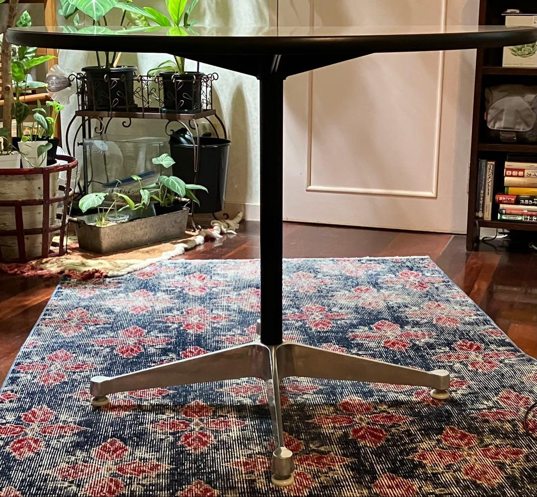 【希少】ハーマンミラーイームズコントラクトベーステーブルラウンドタイプ白