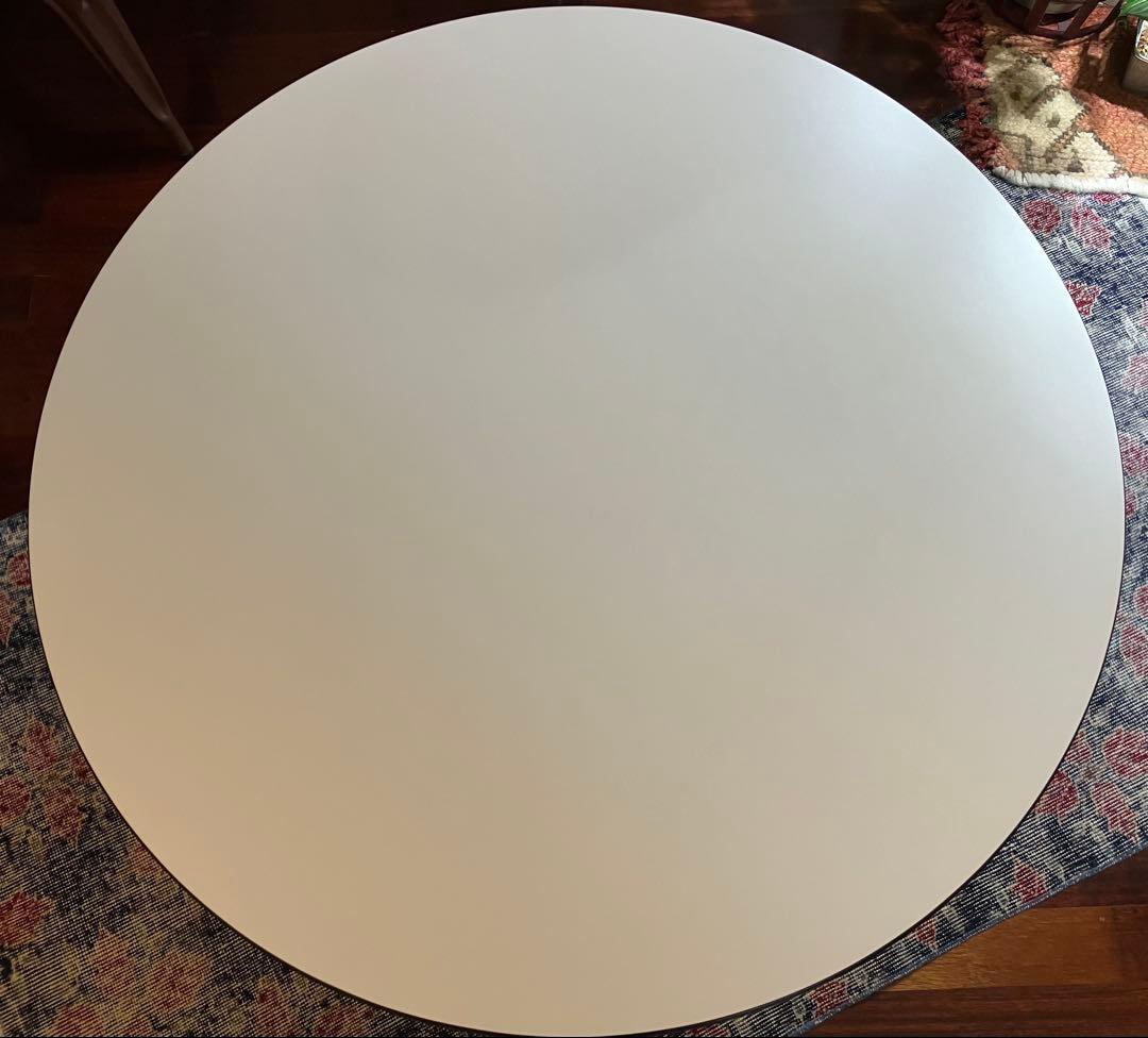 【希少】ハーマンミラーイームズコントラクトベーステーブルラウンドタイプ白