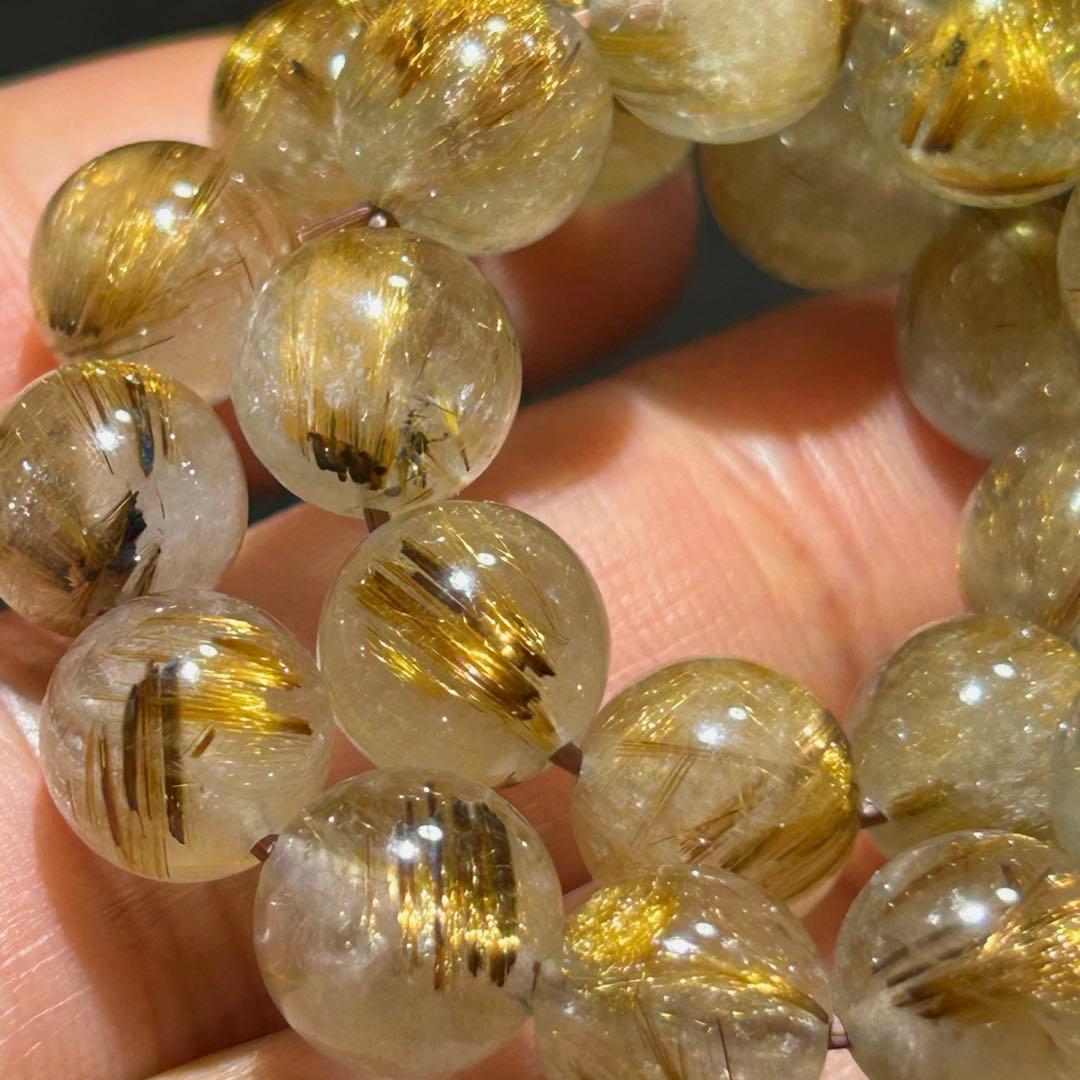 ☆ちゅら様キャッツアイ　タイガー タイチン　ルチル ブレス　福徳弁天宝珠⑤！勝運