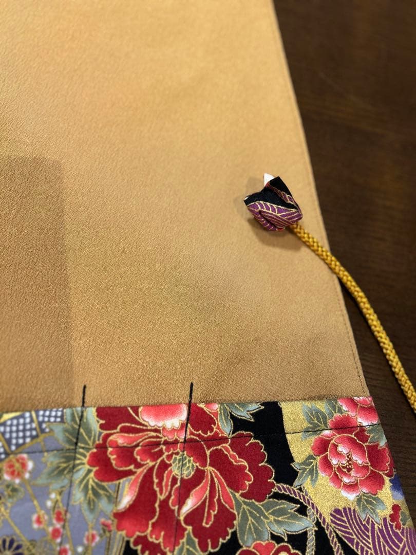 ✴︎ 専用品です　✴︎8本入れ巻き篠笛袋2点（紫鶴）（黒扇）