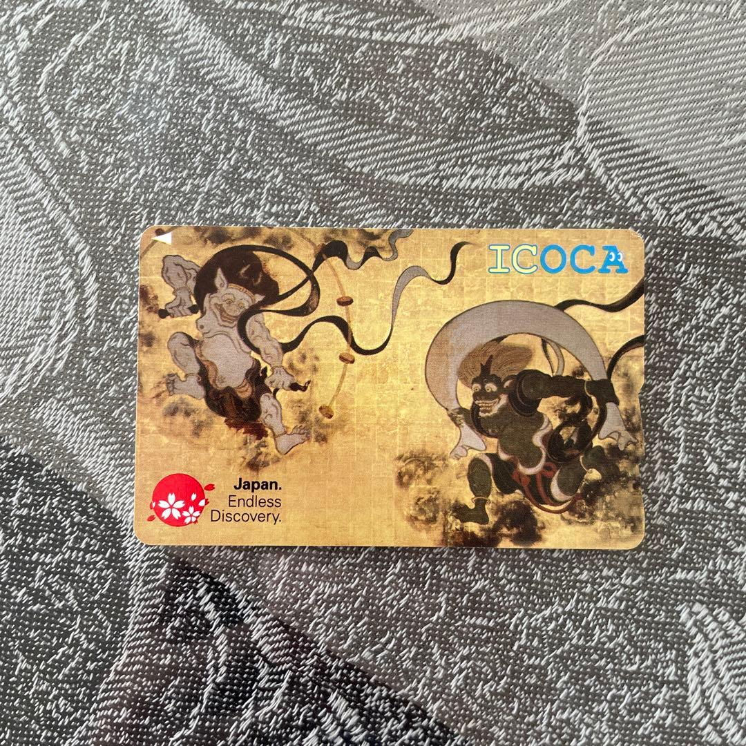 美品】ICOCAデザインカード 風神雷神 - メルカリ
