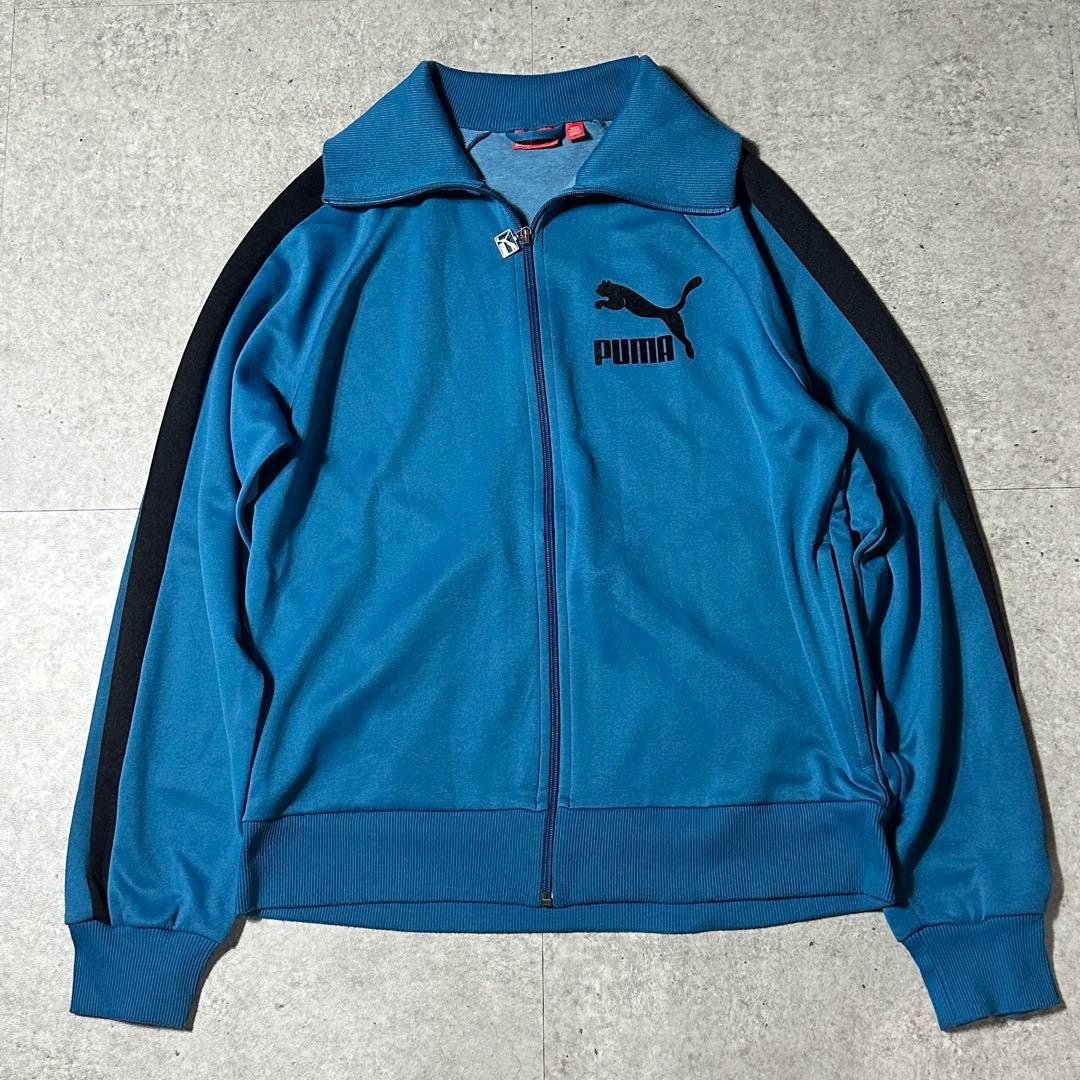 PUMA トラックジャケット ジャージ L ブルー