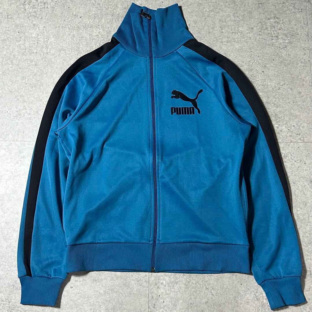 PUMA トラックジャケット ジャージ L ブルー
