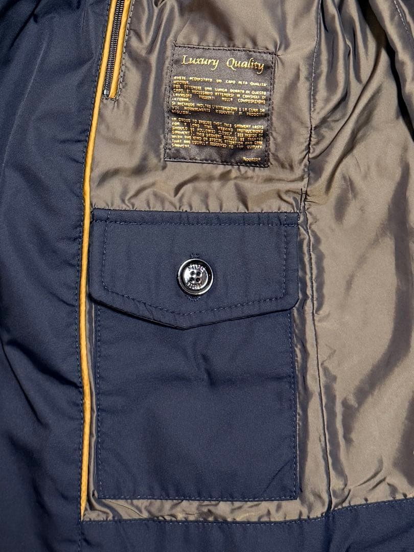 【美品】MOORER ムーレー SIRO サイズ46ダウンジャケット ネイビー