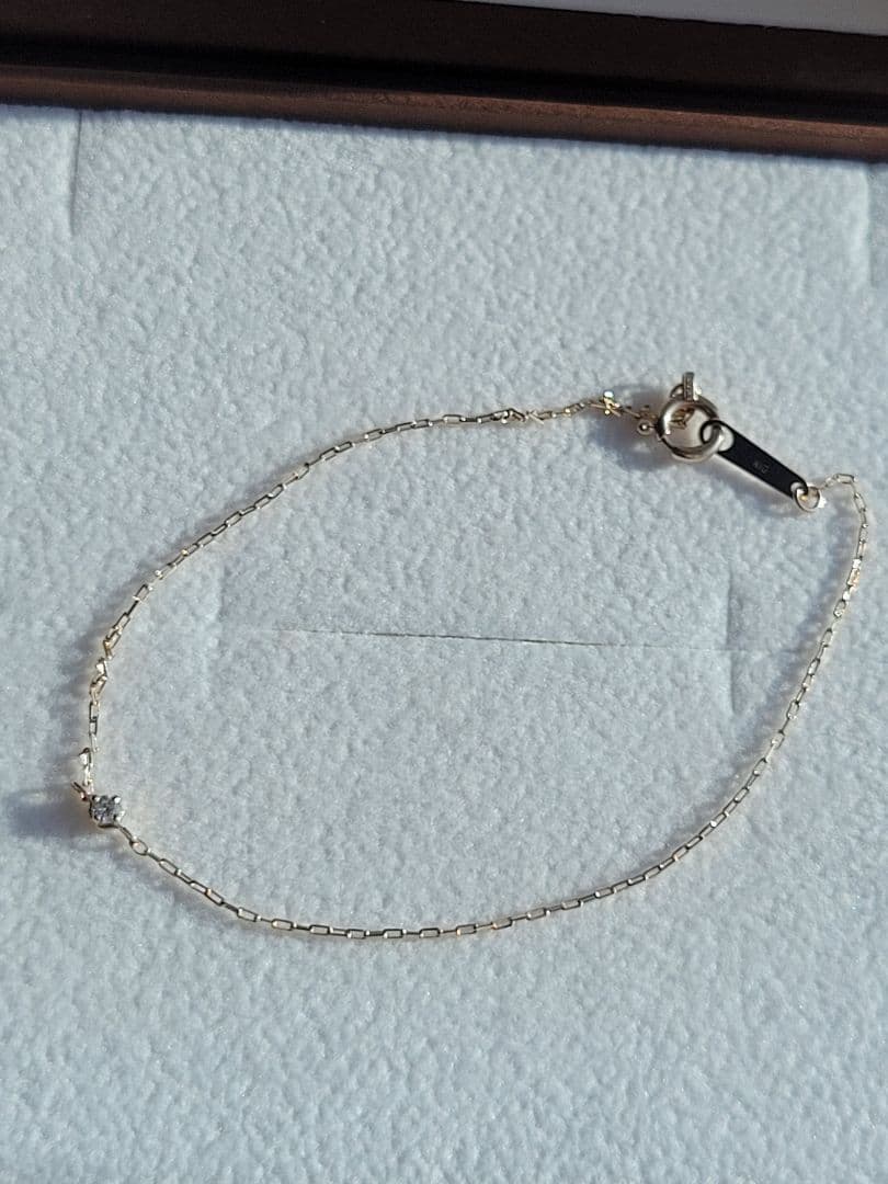 美品★Canal 4℃ K10 YG ブレスレット ダイヤモンド