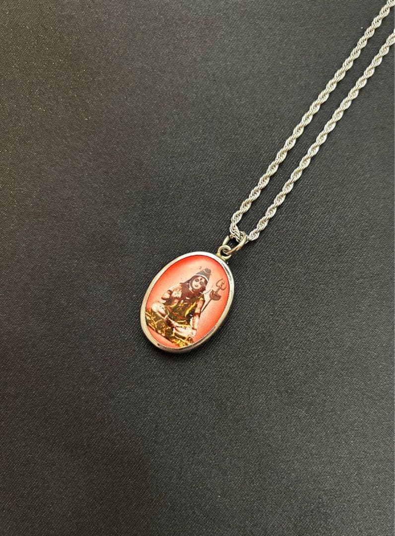 藤井風 イメージペンダント ネックレス 【オーム文字・シヴァ神・赤