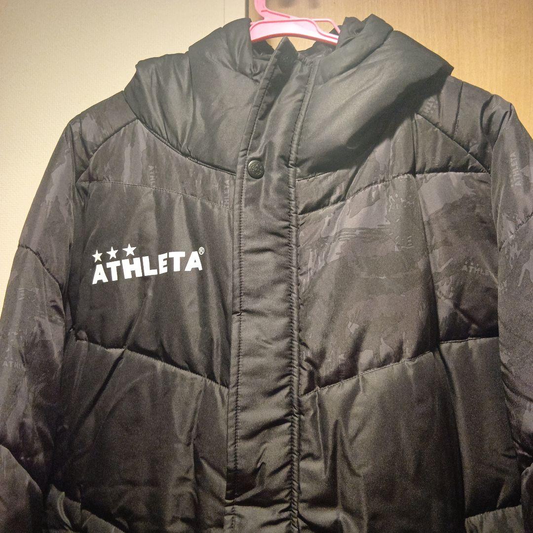 ATHLETA フード付き ブラックダウンコート※美品