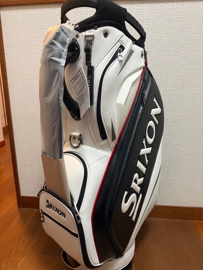 スリクソン キャディバッグ　ホワイト／ブラック 10.0型