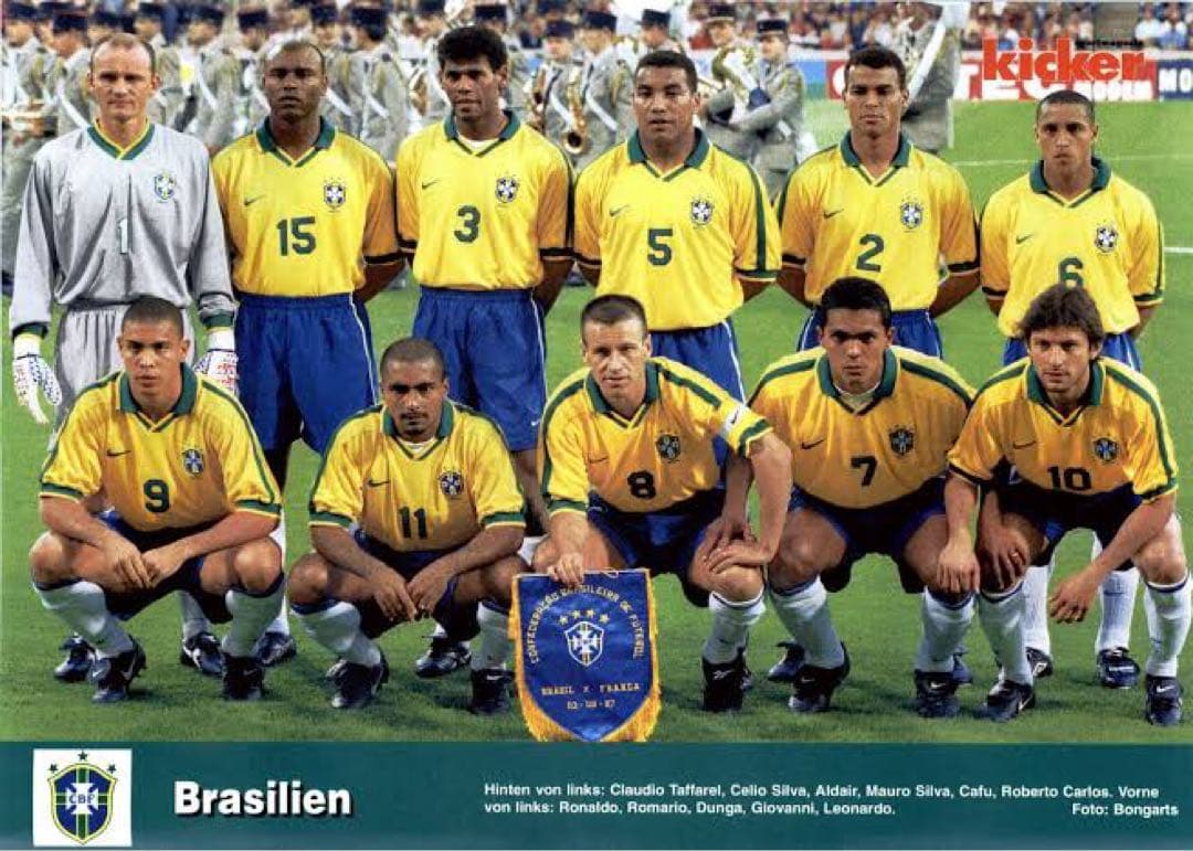 1997年ブラジル代表　ロナウド　Mサイズ