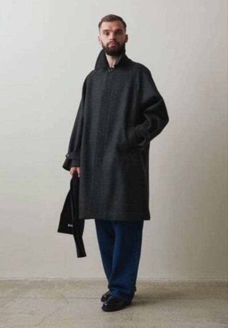 steven alan スティーブンアラン チャコール XL バルカラーコート