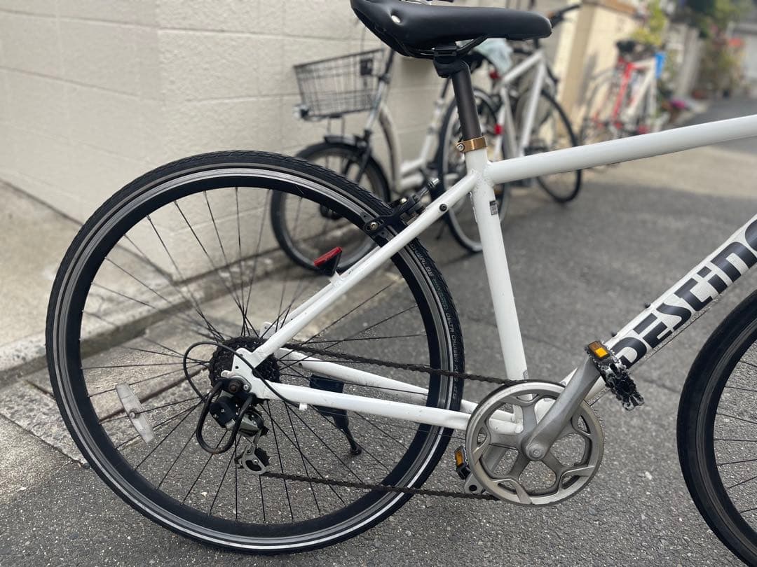 DESTINO クロスバイク ホワイト 700C オートライト - メルカリ