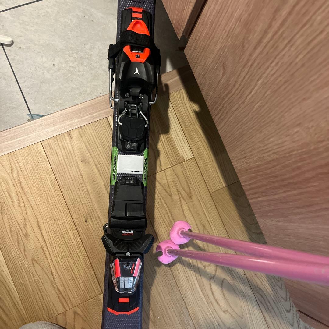スキー板 ATOMIC Slavor3 148cm 100cmストック付