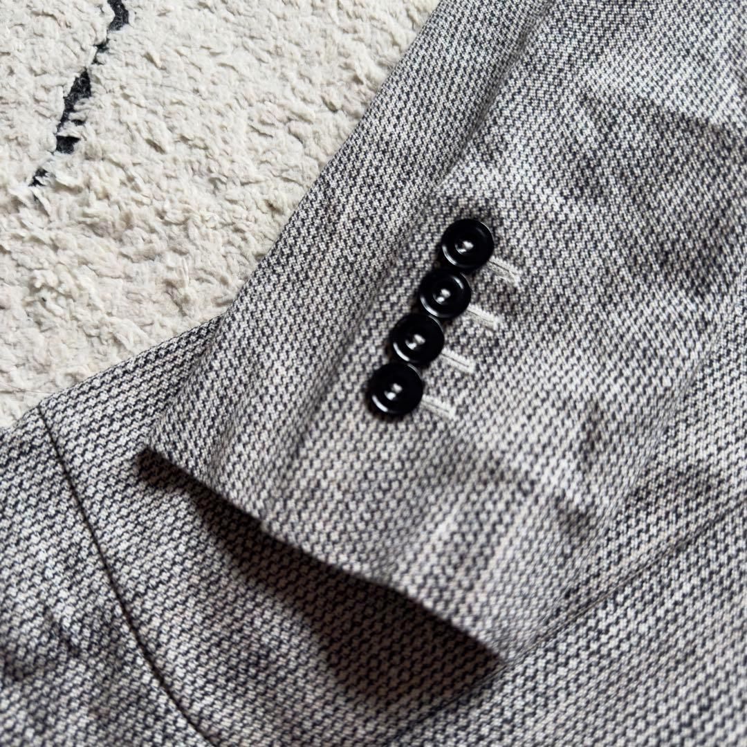 チルコロ　テーラードジャケット　トラベルグレー　ストレッチ　44サイズ　洗える