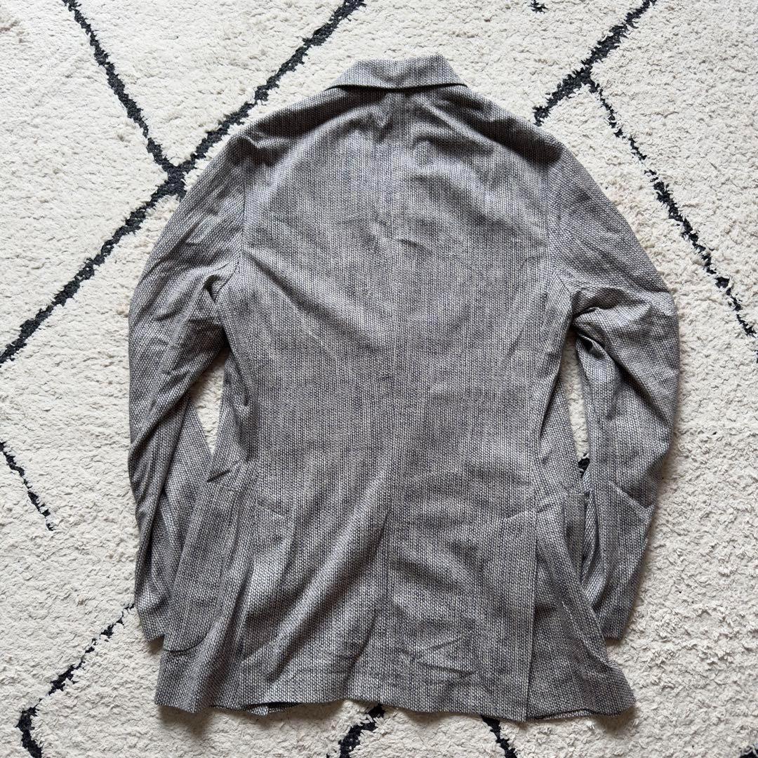 チルコロ　テーラードジャケット　トラベルグレー　ストレッチ　44サイズ　洗える