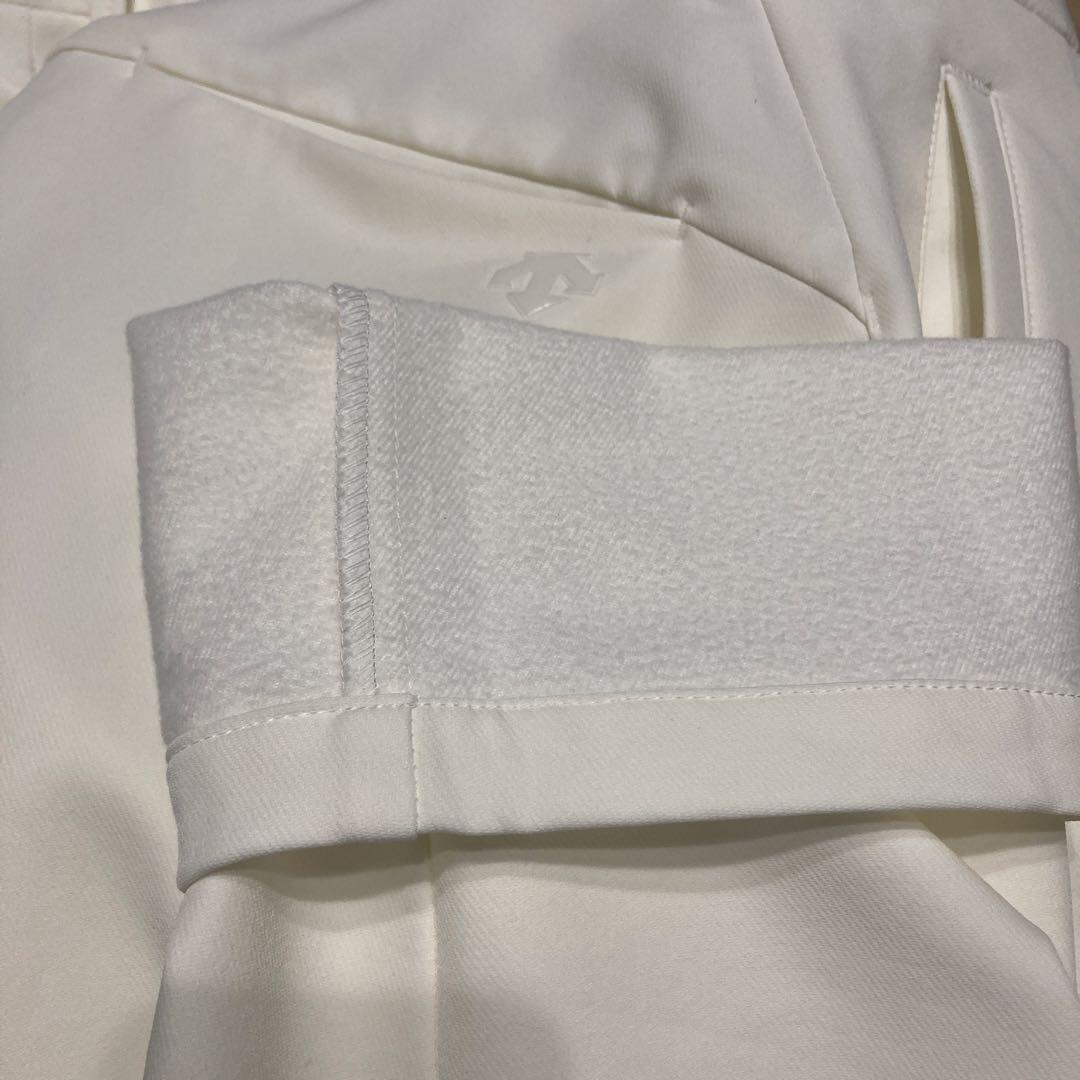 タグ付き新品　希少 裏起毛　デサント ゴルフ パンツ 白 W92 XA