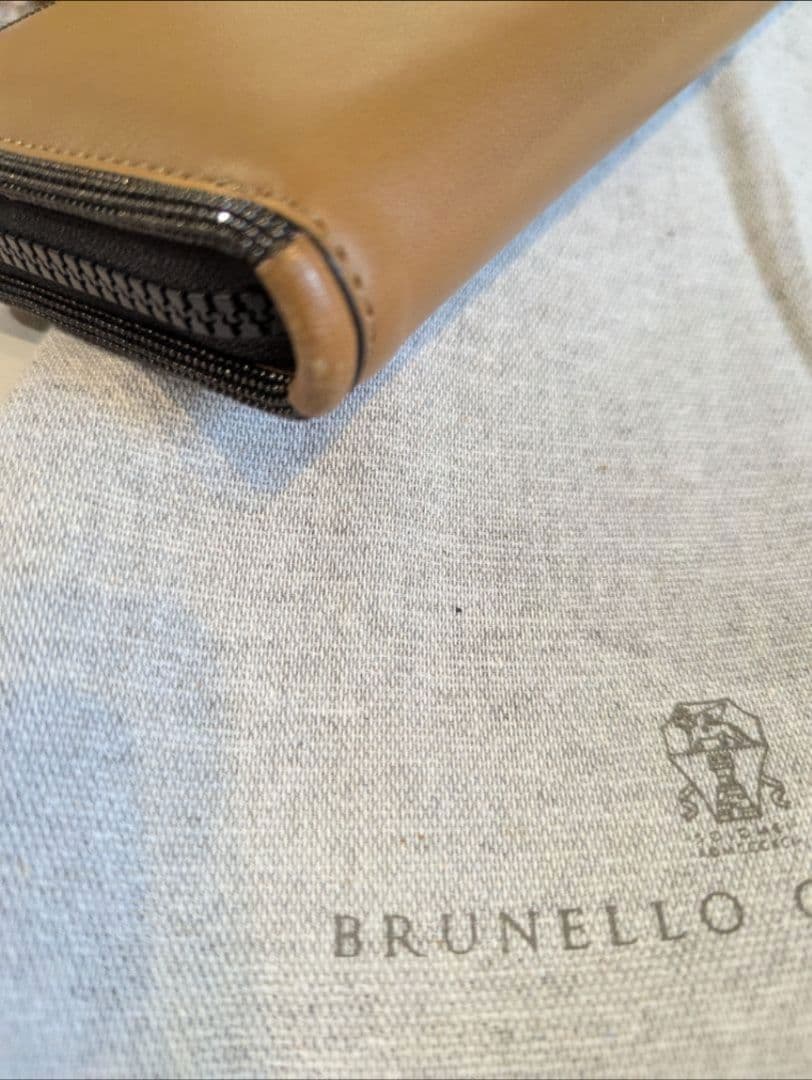 ブルネロクチネリ ✦ レザー 長財布 ブラウン